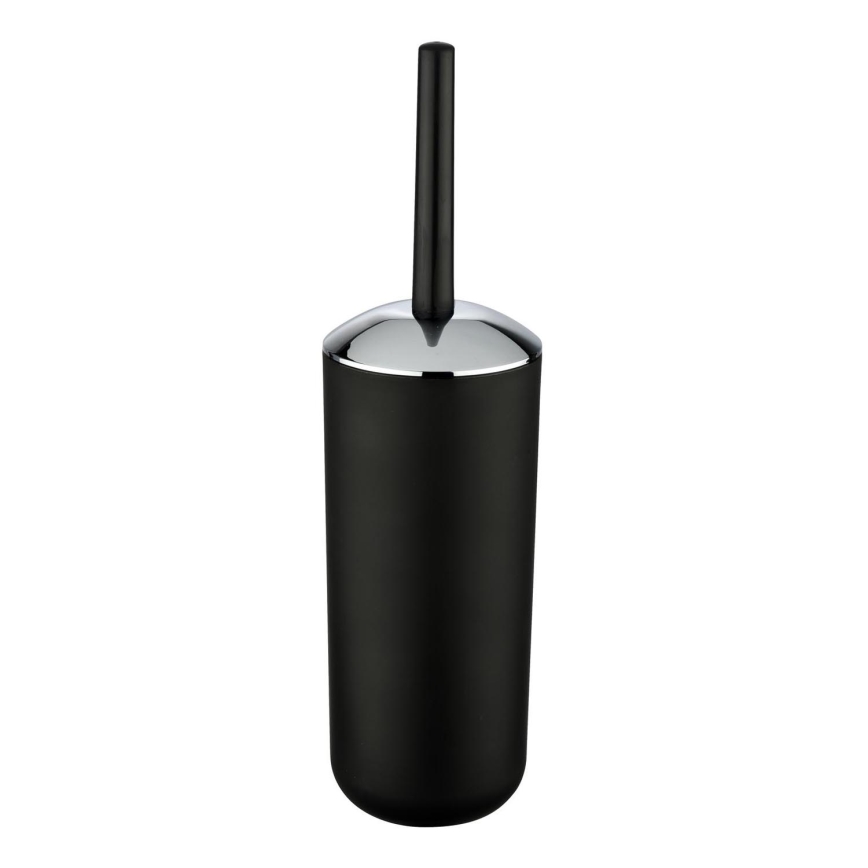 WENKO 21210100 - Perie WC BRASIL 10x37 cm neagră/crom lucios