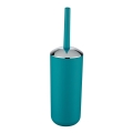 WENKO 21225100 - Perie WC BRASIL 10 x 37 cm, turcoaz/crom lucios