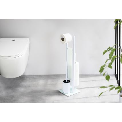 WENKO 21565100 - Perie WC RIVALTA 18x70 cm alb/negru