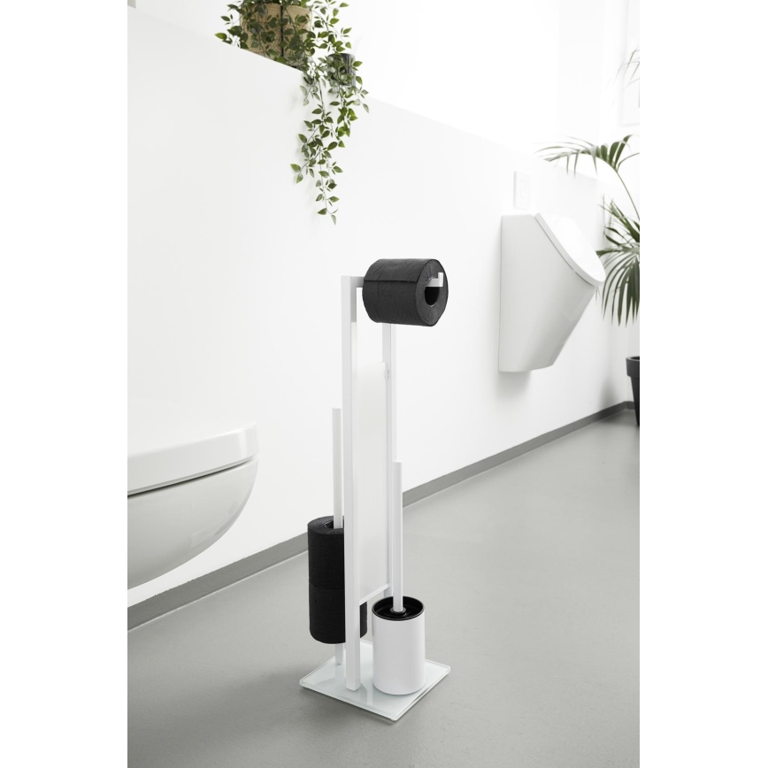 WENKO 21565100 - Perie WC RIVALTA 18x70 cm alb/negru