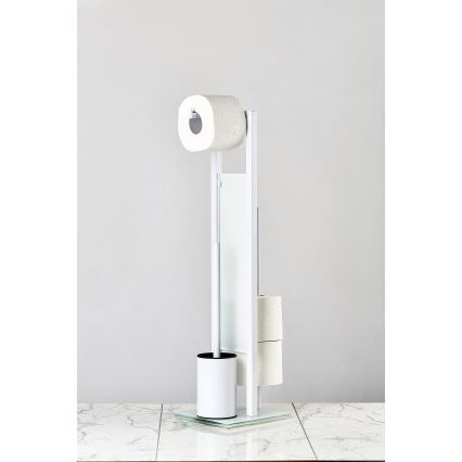WENKO 21565100 - Perie WC RIVALTA 18x70 cm alb/negru