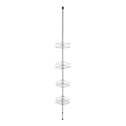 WENKO 21803100 - Poliță de colț DOLCEDO, 31 x 27,5 cm, inox/crom lucios