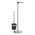 WENKO 21836800 - Perie WC PARUS 25,5 x 57 cm, inox/argintiu/negru