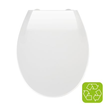 WENKO 21901100-WC Capac WC KOS 44x37 cm alb/argintiu