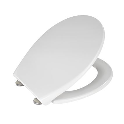 WENKO 21903100-WC capac SAMOS, 44,5 x 37,5 cm, alb/argintiu