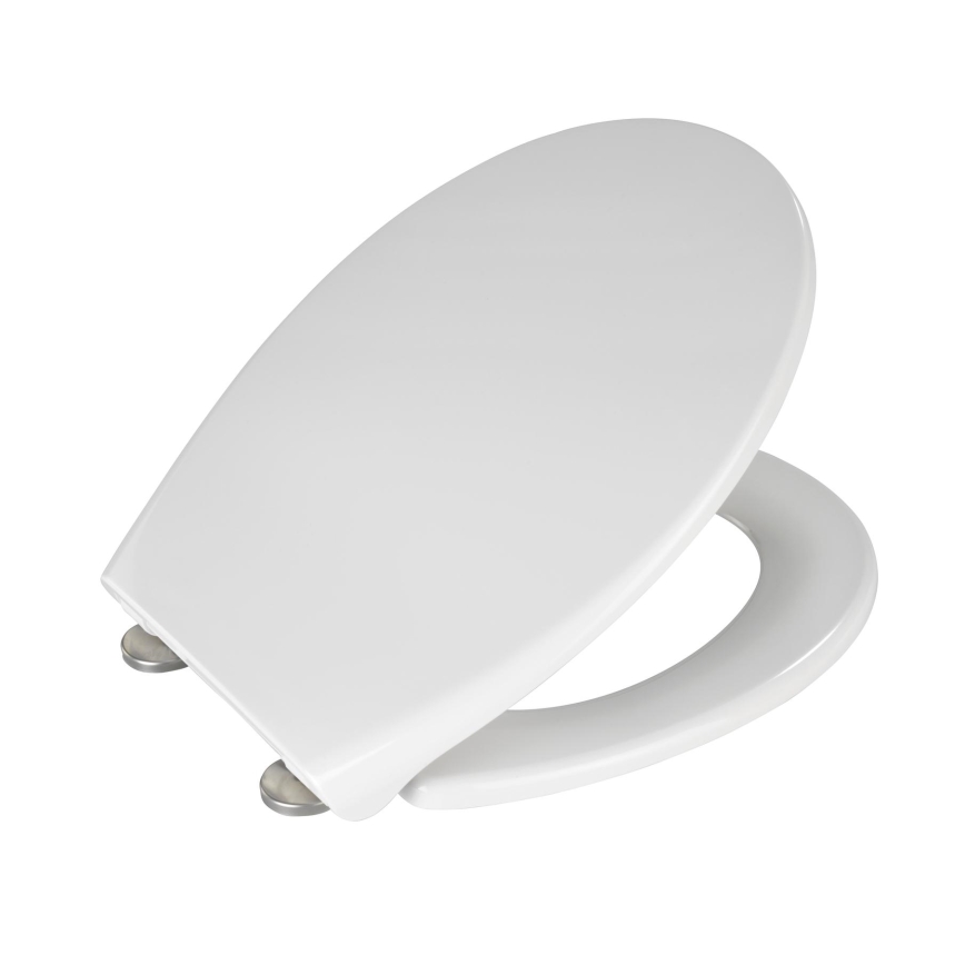 WENKO 21903100-WC capac SAMOS, 44,5 x 37,5 cm, alb/argintiu