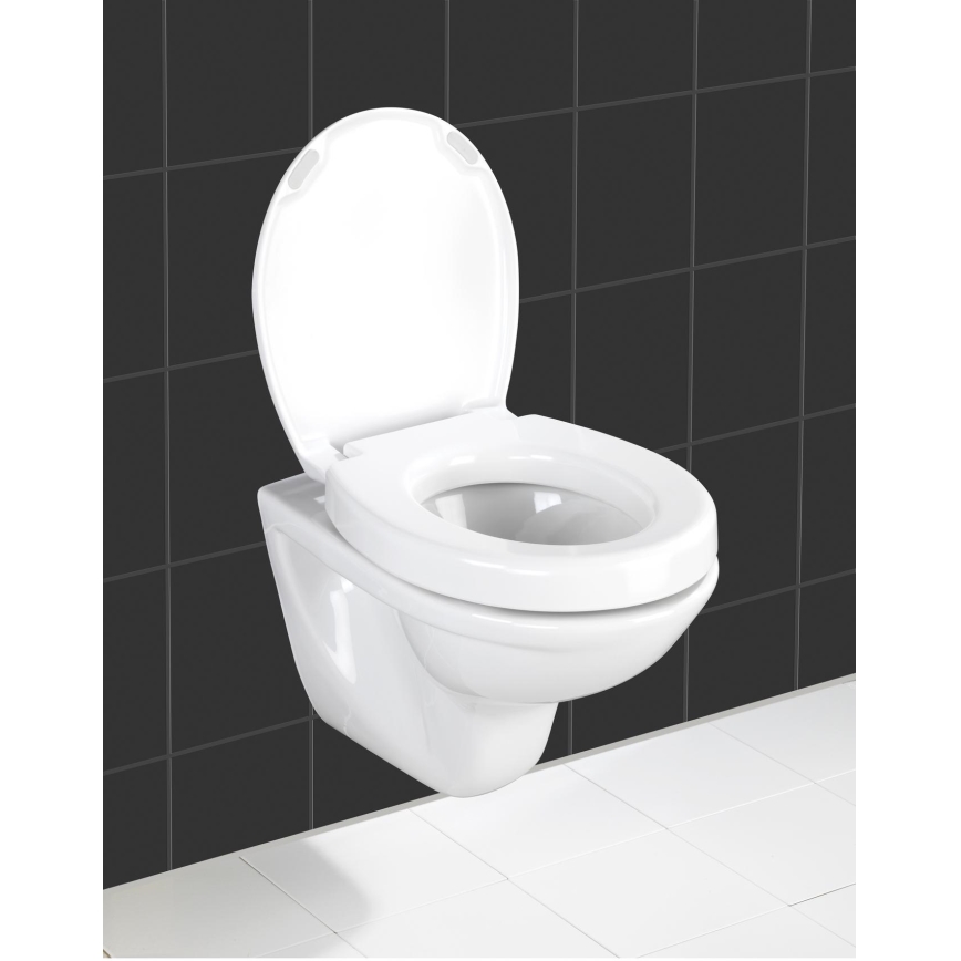 WENKO 21905100-Capac WC SECURA 37x44 cm alb/gri