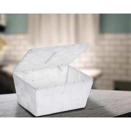 WENKO 22077100 - Coș ADRIA 19 x 14 cm, alb