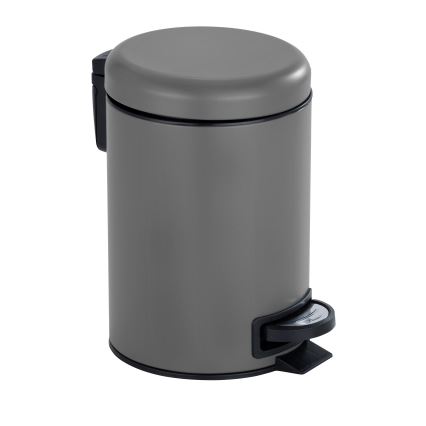 WENKO 22148100 - Coș LEMAN 17x25 cm gri/negru