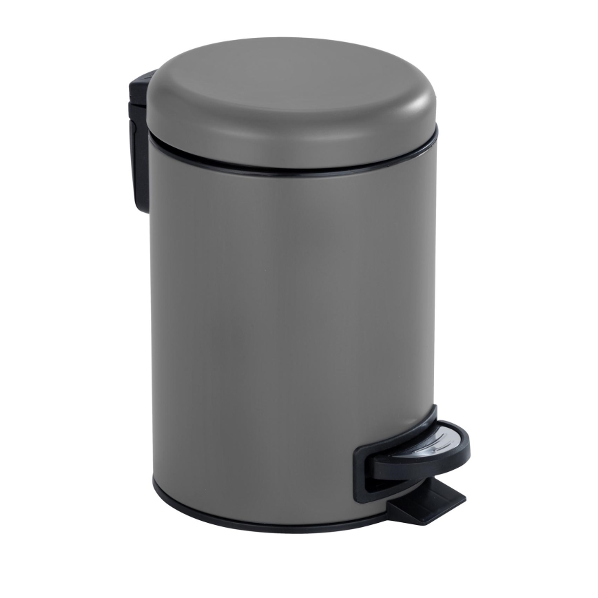 WENKO 22148100 - Coș LEMAN 17x25 cm gri/negru