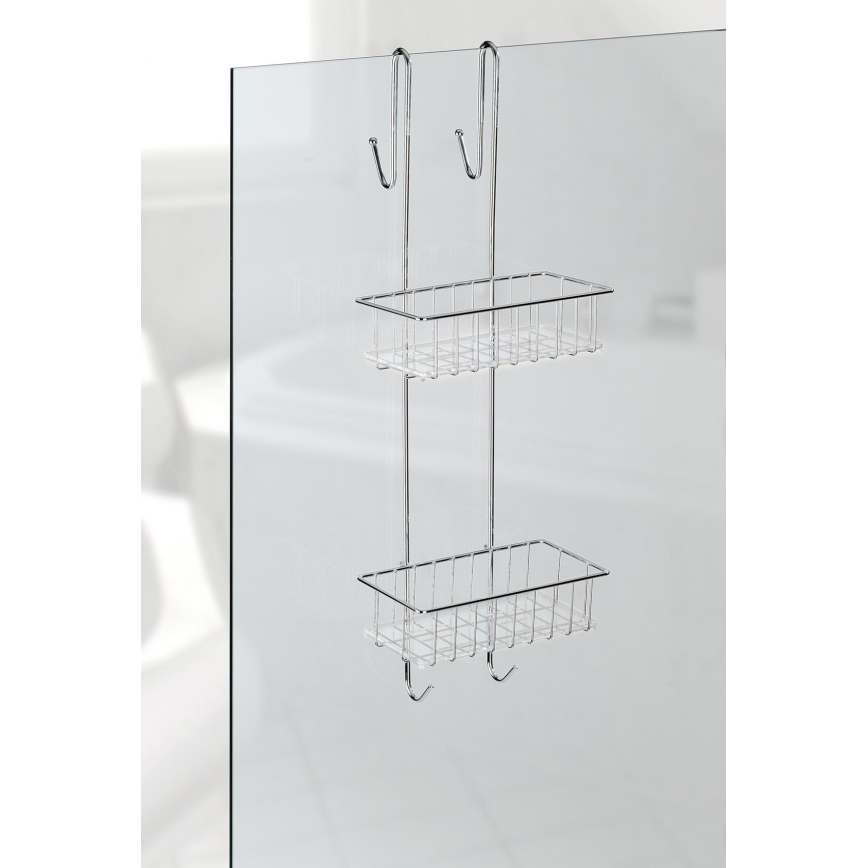 WENKO 22213100 - Suport ALDO 24,5x70 cm inox/argintiu