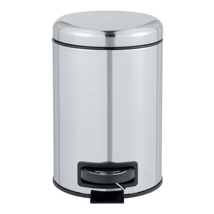 WENKO 22444100 - Coș LEMAN 17x25 cm inox/argintiu/negru