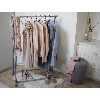 WENKO 22448100 - Taburet CANDY 36 x 50,5 cm, gri/negru