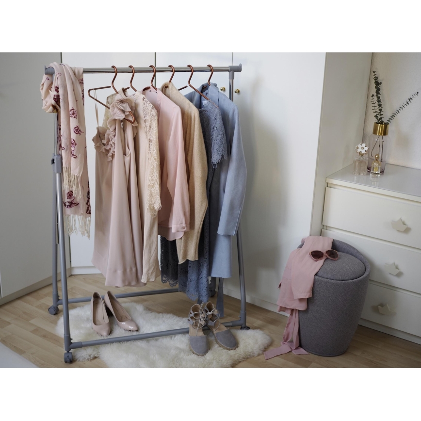 WENKO 22448100 - Taburet CANDY 36 x 50,5 cm, gri/negru