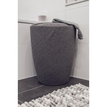 WENKO 22448100 - Taburet CANDY 36 x 50,5 cm, gri/negru