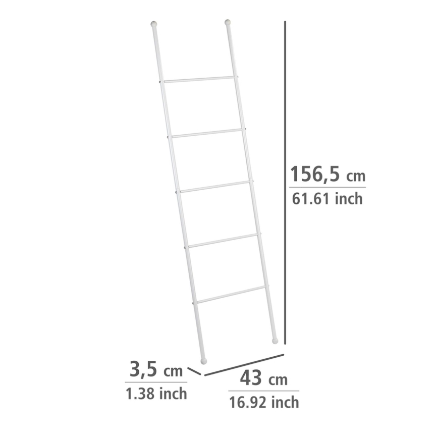 WENKO 22508100 - Suport pentru prosoape VIVA 43x156,5 cm alb