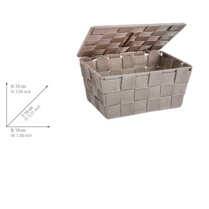 WENKO 22575100 - Coș ADRIA 19x14 cm bej