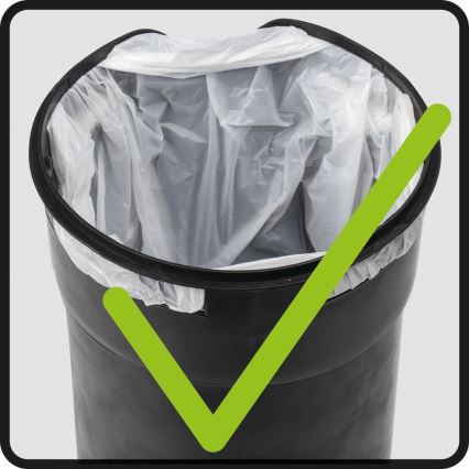 WENKO 22829100 - Coș LEMAN, 17 x 25 cm, inox satinat/negru