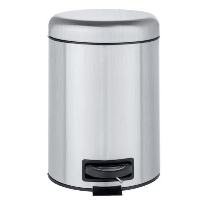 WENKO 22829100 - Coș LEMAN, 17 x 25 cm, inox satinat/negru