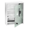 WENKO 22924100 - Trusă de prim-ajutor 30 x 40 cm, oțel inoxidabil/argintiu