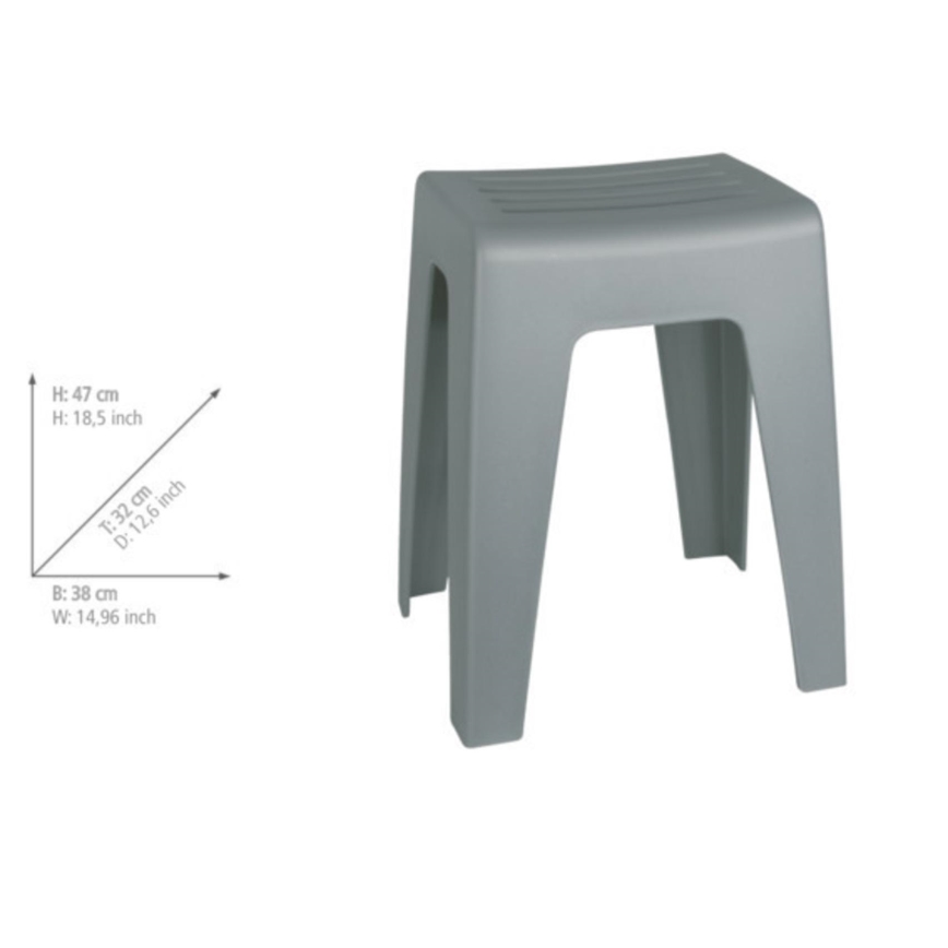 WENKO 22944100 - Taburet KUMBA 38x47 cm gri