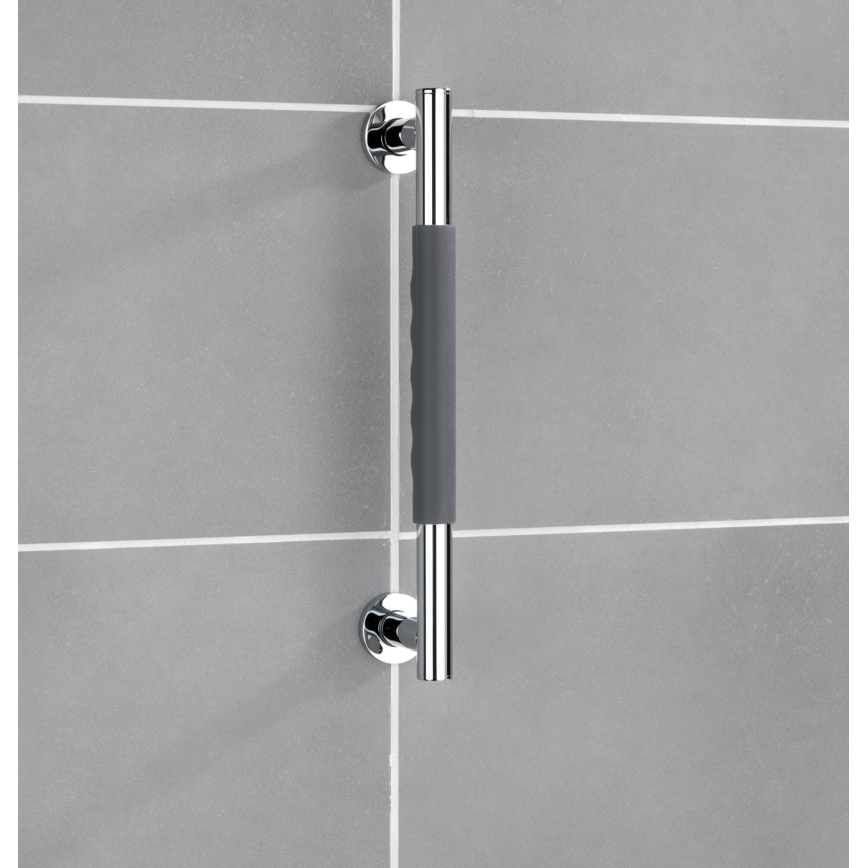 WENKO 23284100-Mâner SECURA 40,5x9 cm inox/antracit/crom lucios