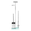 WENKO 23364100 - Perie WC DEBAR 21 x 70,5 cm inox/satinat/alb