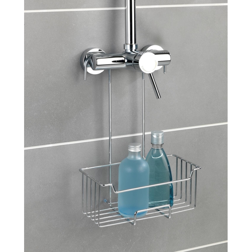 WENKO 23499100 - Poliță pentru duș MILO 25x36 cm inox/argintiu/transparent