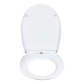 WENKO 23532100-WC Capac WC, 36,5 x 45 cm, multicolor/argintiu, capacitate de încărcare 300/350 kg