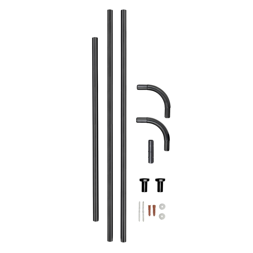 WENKO 23565100 - Bară 2 x 2 cm, neagră