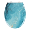WENKO 23571100-WC Capac WC 300/350 KG, capace WC, 44,5x37 cm, multicolor/argintiu