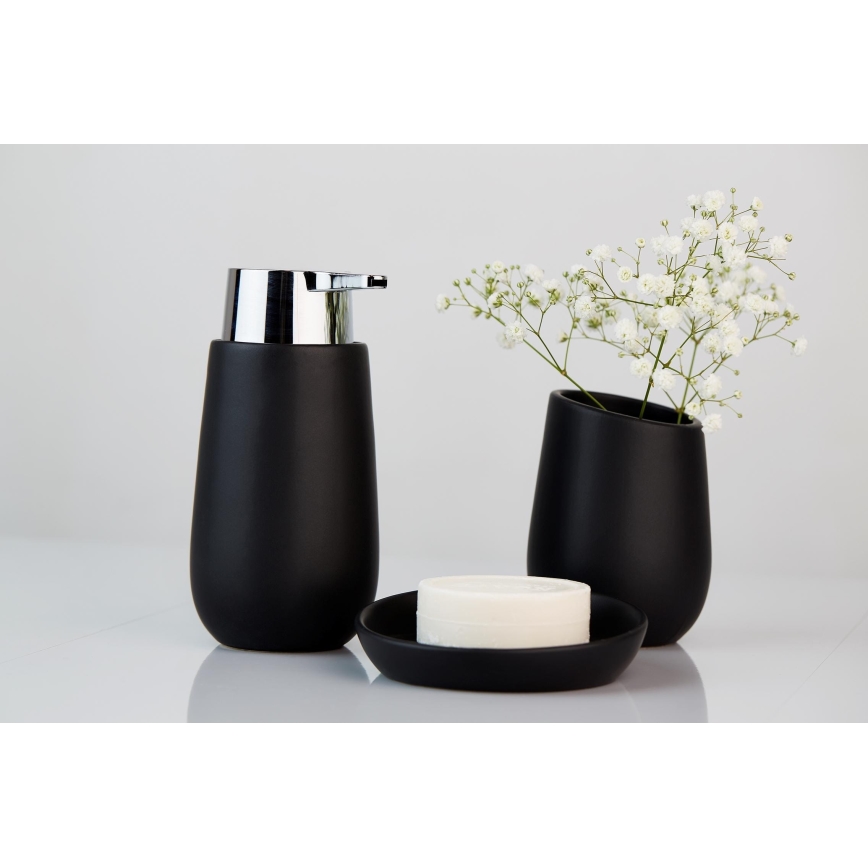 WENKO 23651800 - Suport pentru periuțe de dinți BADI 8x11 cm negru