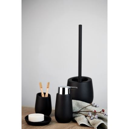 WENKO 23654800 - Perie WC BADI 13,5 x 38 cm, neagră
