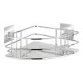 WENKO 23856800 - Poliță TURBO-LOC QUADRO ED. 27,5x19,3 cm inox/crom lucios