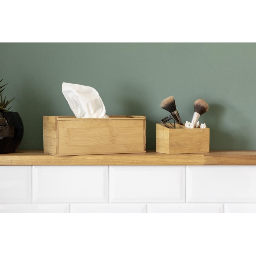 WENKO 23925100 - Dispenser pentru șervețele TERRA 25x13 cm maro