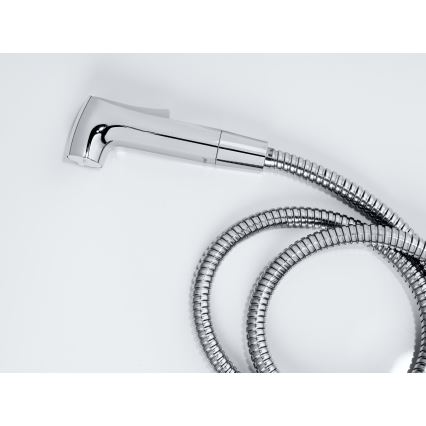 WENKO 23999100 - Set pentru bideu cu sistem de economisire a apei, 12x7 cm, crom lucios/argintiu