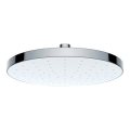 WENKO 24000100 - Cap de duș cu curățare automată 22,5 x 22,5 cm, crom lucios/alb
