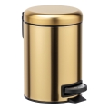 WENKO 24009800 - Coș de gunoi LEMAN 17x25 cm inox/auriu/negru