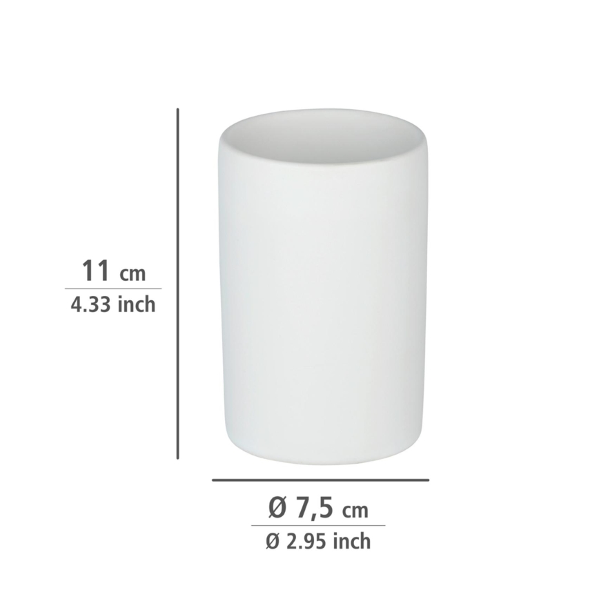 WENKO 24010100 - Pahar POLARIS 7x11 cm alb