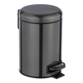WENKO 24035100 - Coș de gunoi LEMAN 17x25 cm inox/negru