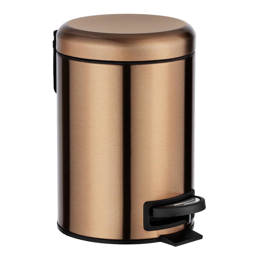 WENKO 24036100 - Coș LEMAN 17x25 cm inox/cupru/negru