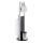 WENKO 24075800 - Set WC RAVINA, 20x707 cm, inox/argintiu/negru