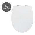 WENKO 24080800-WC capac WC TAVOLA 36,5 x 45 cm alb/crom lucios