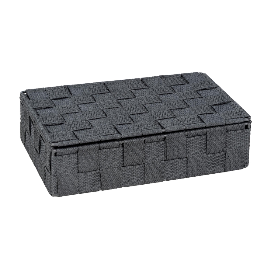 WENKO 24223100 - Coș ADRIA 26x17 cm gri/antracit