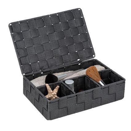 WENKO 24223100 - Coș ADRIA 26x17 cm gri/antracit