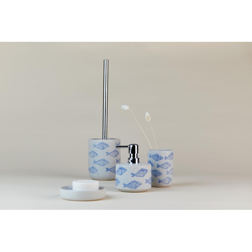 WENKO 24313100 - Perie WC AQUAMARIN, 10 x 40 cm, bej