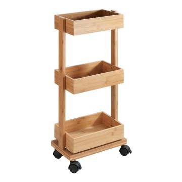 WENKO 24390100 - Raft TORTONA 18 x 71,5 cm, maro/negru