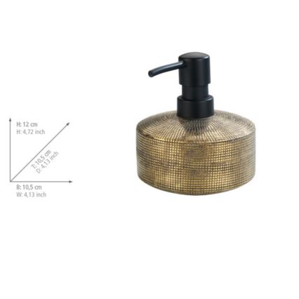 WENKO 24401100 - Dozator de săpun RIVARA 400 ml auriu