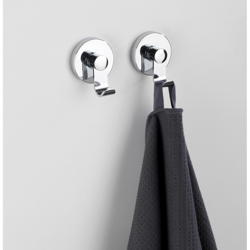 WENKO 24466100 - cârlig VACUUM-LOC, 6 x 7 cm, crom lucios