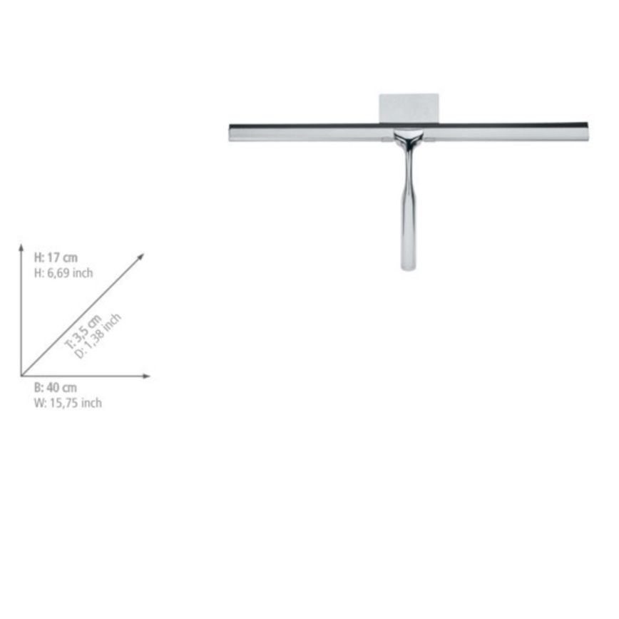 WENKO 24506100 - Racletă TERNI, 40 x 17 cm, crom lucios